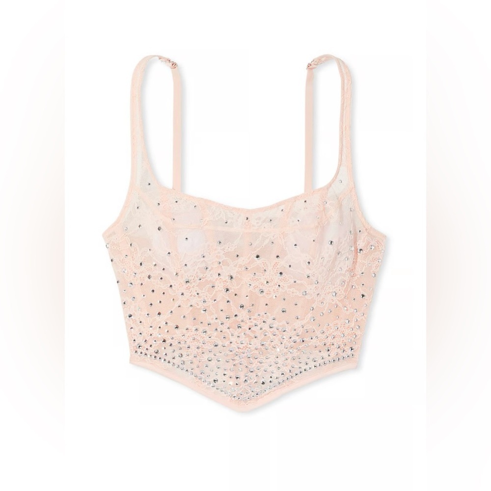 BNWT | Victoria’s Secret Sugar-Coated Rhinestone Corset Top - Picture 4 of 10
